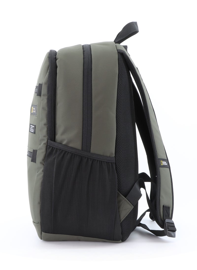 NATIONAL GEOGRAPHIC National Geographic Mutation Backpack Khaki, Durable Padded Laptop Tablet Bag For Men And Women, Lightweight Water Resistant Casual Business Outdoor Backpack  - Image 3