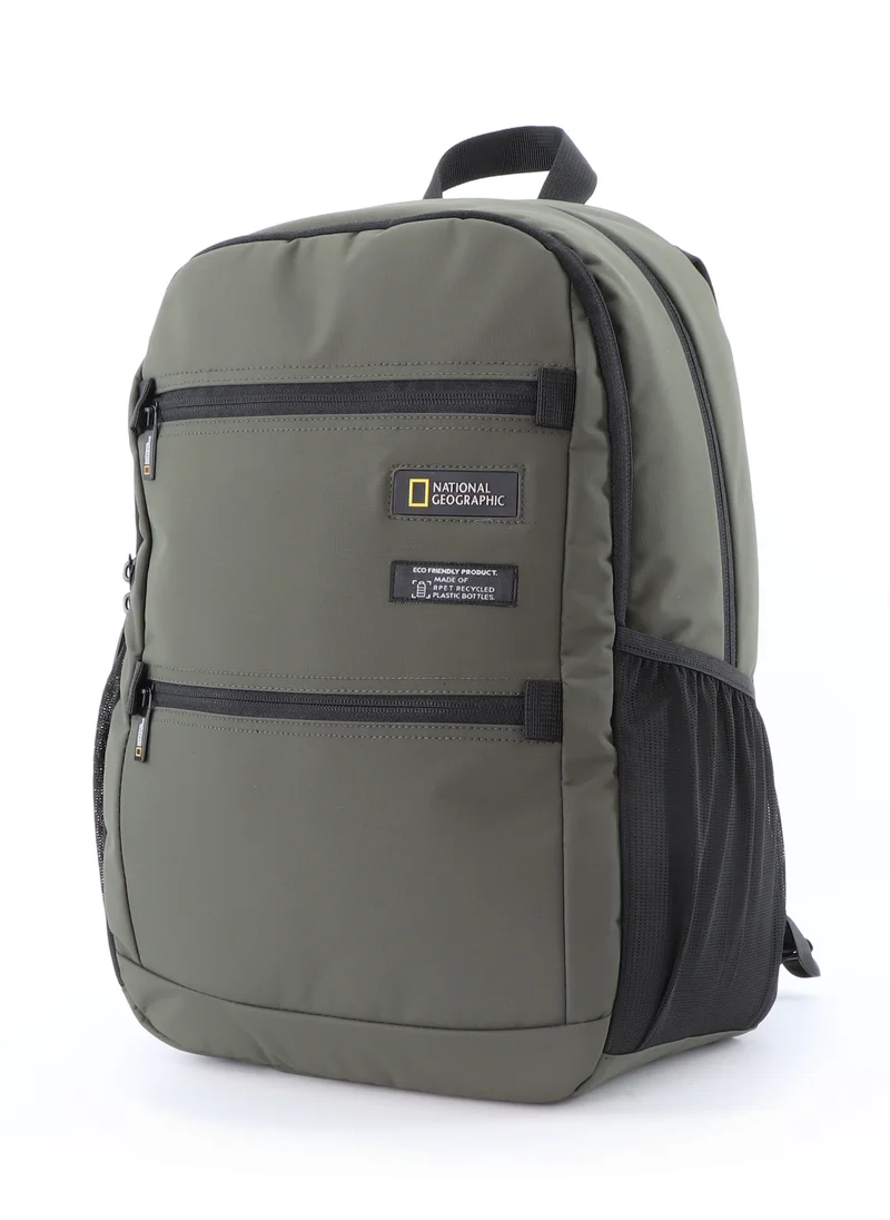 ناشيونال چيوغرافيك National Geographic Mutation Backpack Khaki, Durable Padded Laptop Tablet Bag For Men And Women, Lightweight Water Resistant Casual Business Outdoor Backpack