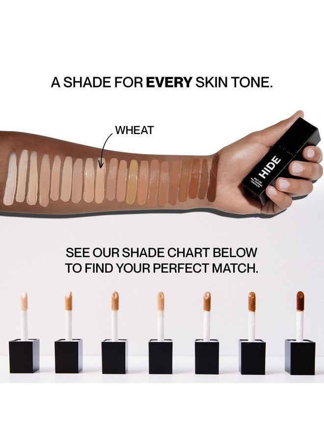 HIDE Liquid Concealer, Medium to Full Coverage Concealer for Blemishes, Under Eye Dark Circles & Scars, Oil Free Concealer, Wheat (See Shade Finder), 0.5 fl oz - Image 2