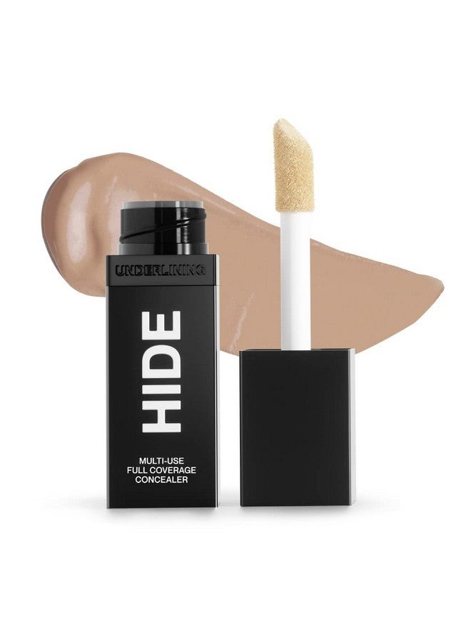 HIDE Liquid Concealer, Medium to Full Coverage Concealer for Blemishes, Under Eye Dark Circles & Scars, Oil Free Concealer, Wheat (See Shade Finder), 0.5 fl oz - Image 1