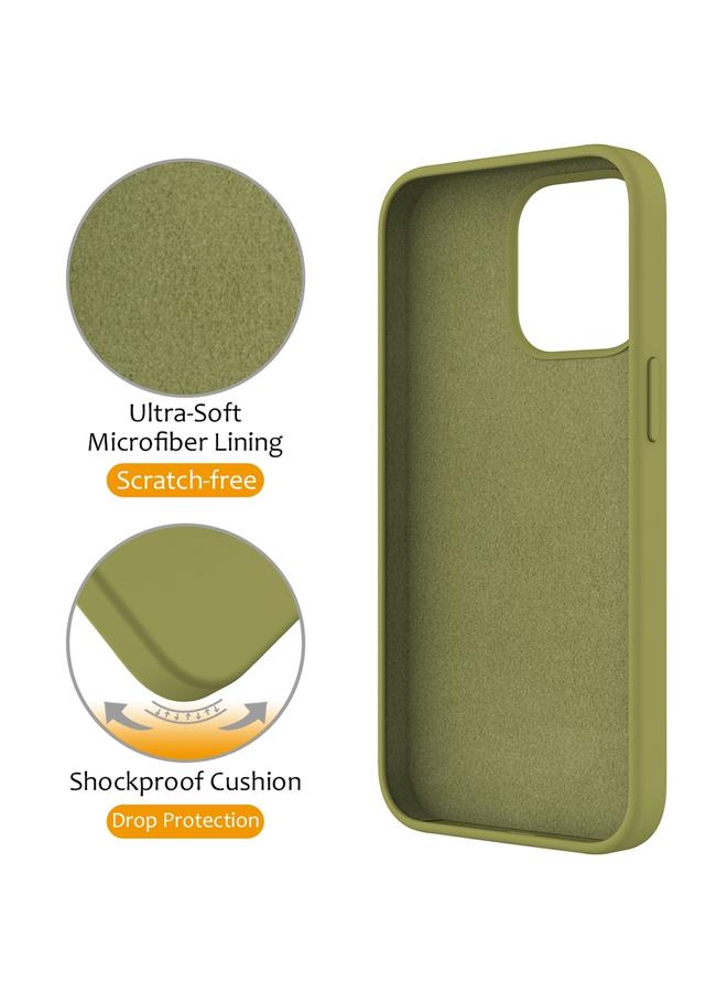 S-TOP Case For iPhone 16 Pro Max Liquid Silicone MagSafe Magnetic Phone Case with Ring Holder - Image 4