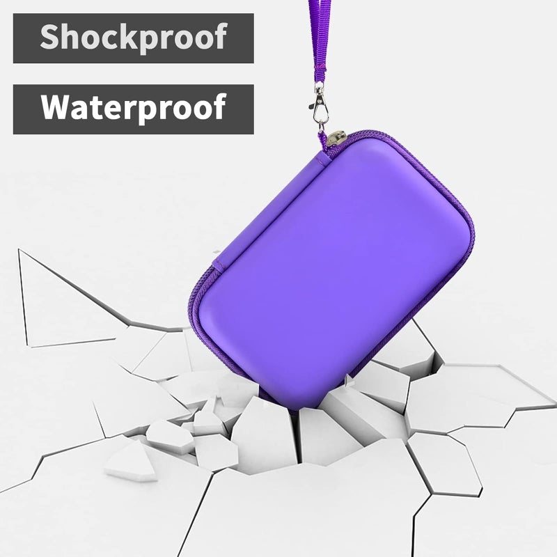 ANKHOH Travel Case for UCOMX for Nano/for Iseyyox/for LISEN/for RTOPS 3 in 1 Wireless Charger, Foldable Magnetic Charging Station Storage Holder Bag for Fast Charge Pad Cable and Adapter, Purple-Box Only - Image 5