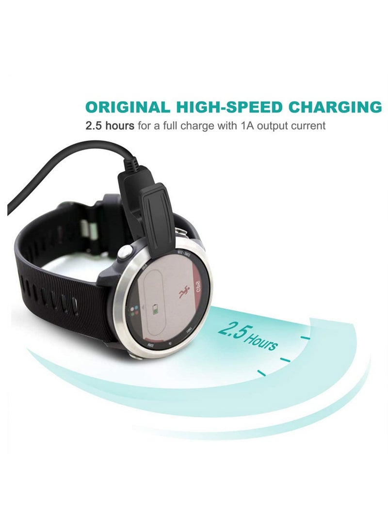 5V Charging Cable Data Clip Cradle Charger Compatible with Garmin Forerunner 235 230 630 735XT 35 30 Watch and Vivomove HR Approach S20 GPS Smartwatch - Image 4