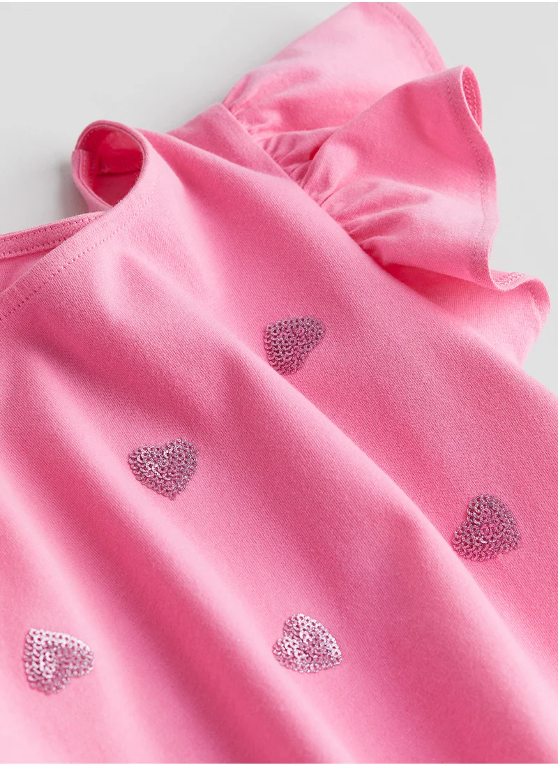 H&M Flutter-Sleeved Top