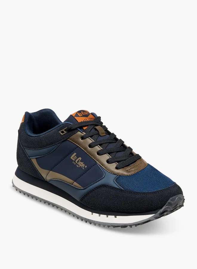Lee Cooper Men's Logo Print Lace-Up Sneakers