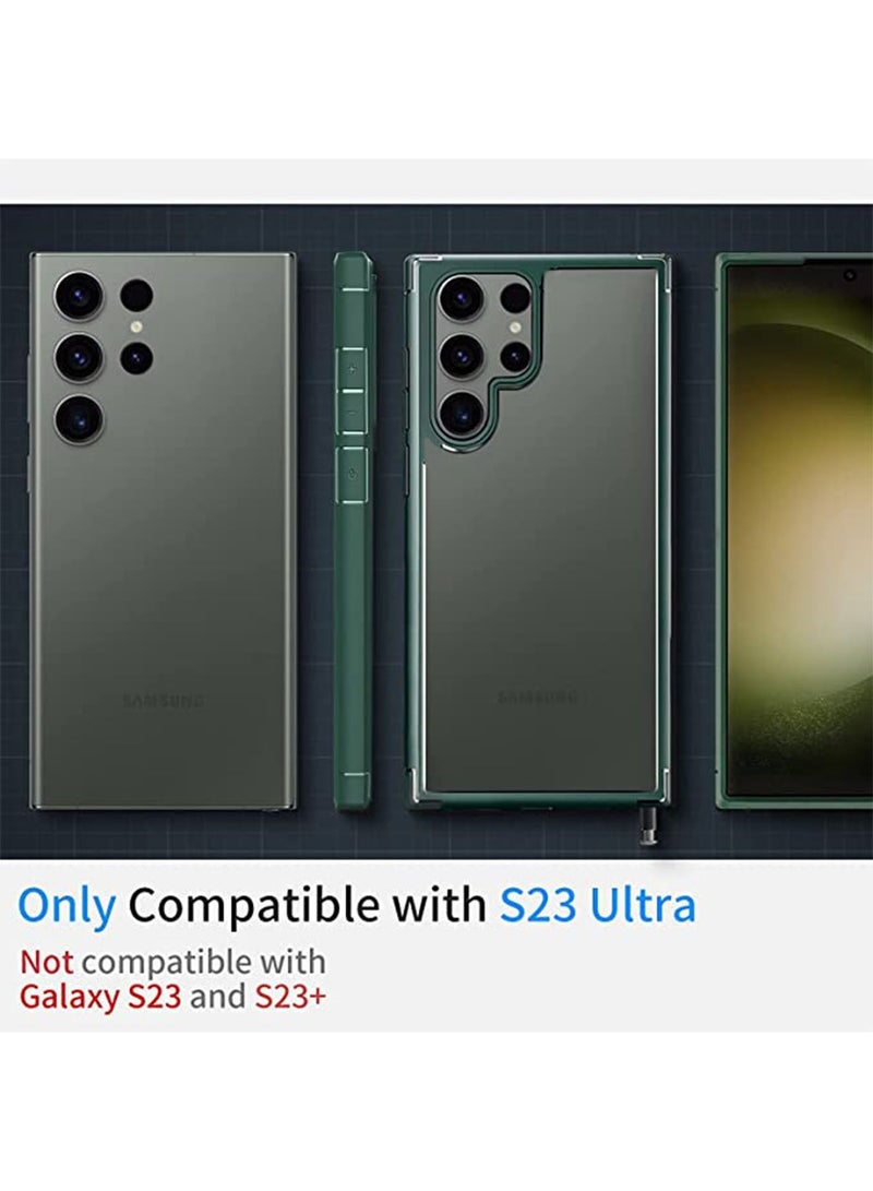 IAF Samsung Galaxy S23 Ultra Case Clear Cover Thin Soft Silicone Slim Shockproof Scratch Resistant Anti-Fingerprints Transparent Hard Back Protective Cover, Anti-Yellowing Phone Protection for S23U Protec - Image 4