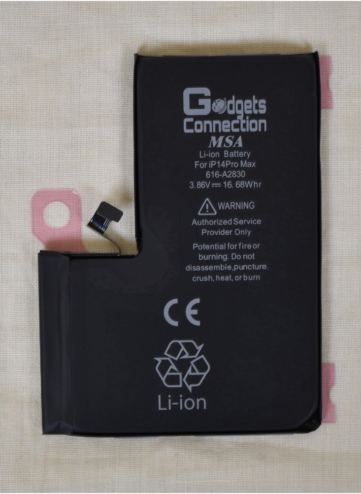 Gadgets Connection - Replacement battery for Apple iPhone 14 pro max in black - Image 1