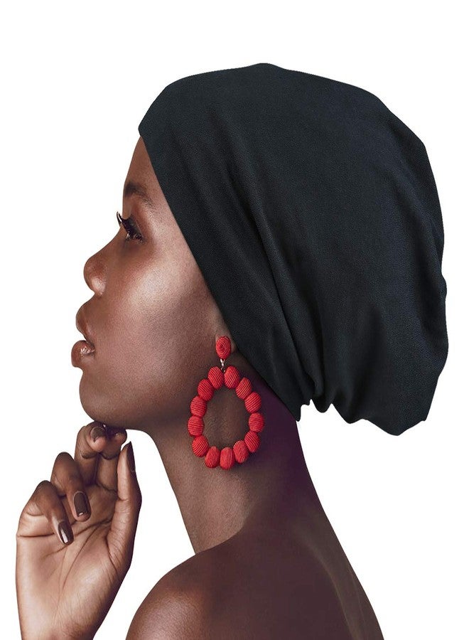 Heerf Satin Bonnet Sleeping Beanie Hat for Frizzy Natural Hair Women and Men - Image 1