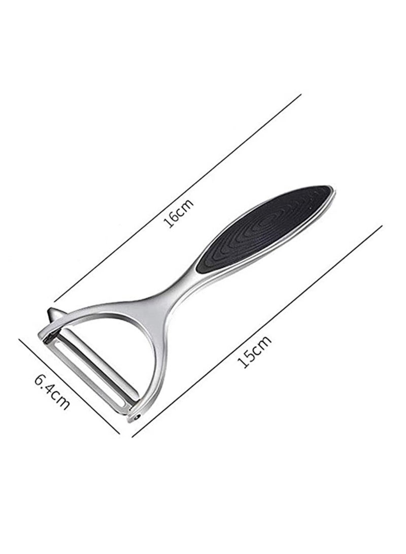كابتن تيك Vegetable Fruit Peeler for Kitchen Premium Stainless Steel Y Shape Swivel Peelers for Veggie, Potatoes, Carrot, Fruit, with Ergonomic Non-Slip Handle, Good Grip & Durable Premium KSA | Riyadh, Jeddah - Image 3