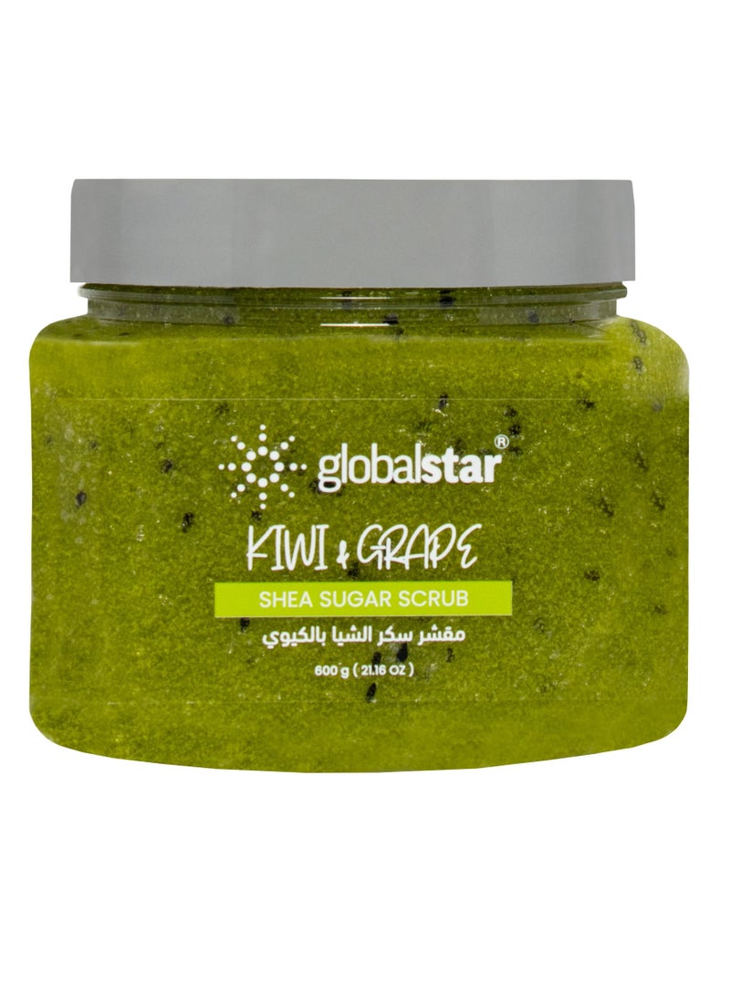 globalstar Shea and  Kiwi Sugar Scrub 600ml - Image 1