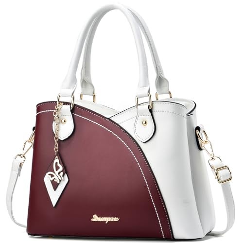 SiMYEER Satchel Purses and Handbags for Women Leather Crossbody Bags Shoulder Tote Bags - Image 1