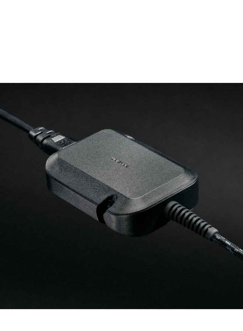 UNISYNK USB-C Laptop Charger 65W Black - Fast Charge, Universal Compatibility, Reinforced Cable, Cable Management "extra durability Wrap cables. - Image 5