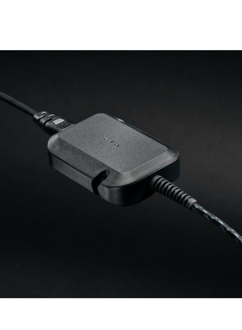 UNISYNK USB-C Laptop Charger 65W Black - Fast Charge, Universal Compatibility, Reinforced Cable, Cable Management "extra durability Wrap cables. - Image 1