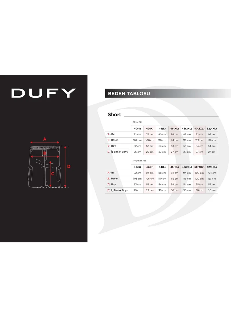 Dufy Light Gray Men's Regular Fit Short