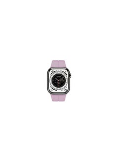Apple Watch Band 42mm 44mm 45mm 49mm Magnetic Band D-buckle Silicone Sport Strap Replacement Wrist Band Purple