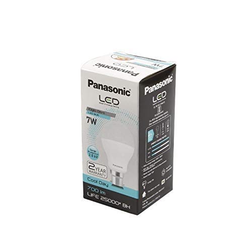 Panasonic Base B22 7-Watt LED Bulb (Pack of 8, Cool Day Light) - Image 2