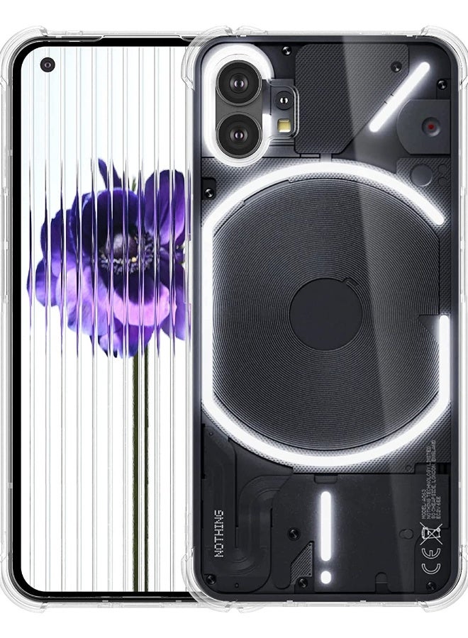 دوسالا غطاء ل هاتف ناثينغ 1، غطاء شفاف مضاد للخدش، غلاف منTPU يمتص الصدمات، واقي خارجي شفاف مع حماية الكاميرا لهاتف ناثينغ 1. - Image 2