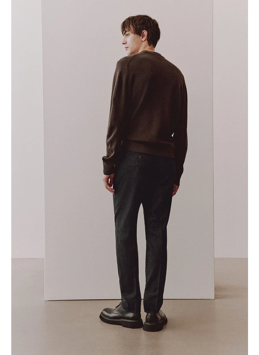 اتش اند ام Slim Fit Wool-Blend Trousers