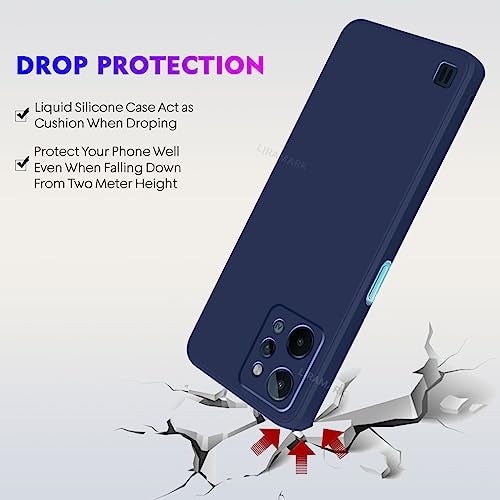 LIRAMARK Silicone Soft Back Cover Case for Realme C31 4G (Silicone Blue) - Image 5