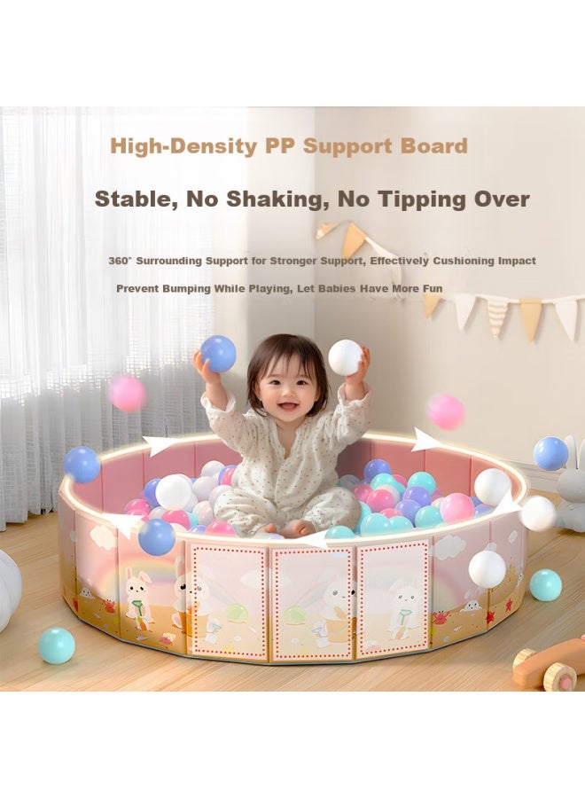 Deerc Foldable Ocean Ball Pool Play Mat Fence, Ground Tent, Large Bobble Ball Pool, Indoor Toy, New Year Gift - Image 4