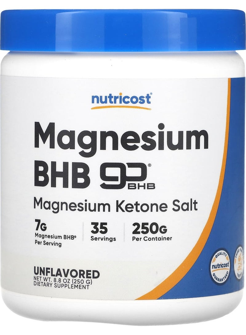 Nutricost مغنيسيوم BHB، goBHB®، بدون نكهة، 8.8 أونصة (250 جرام)