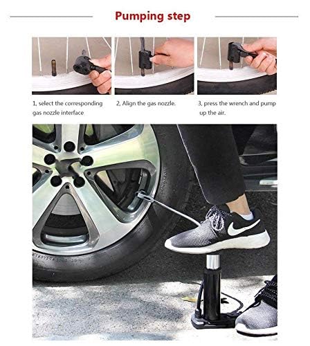 Vruta Portable Bike Pump Foot Activated Floor Pump Air Pump for car and Bike Bicycle Pump - Image 3