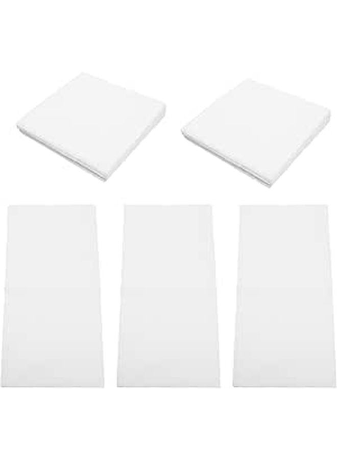White Square Disposable Paper Napkins 80 Pieces for Party Dining Wedding Holiday Festival Use - Image 1