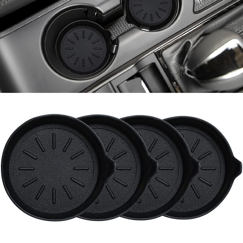 LEORAY Car Coasters for Cup Holder Silicone Car Cup Holder Coasters 4 Pack Original