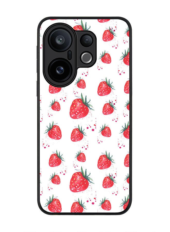 Stylizedd For vivo X200 FE / S30 Pro mini Case,Slim fit Camera Protection, Shockproof Thin Phone cover  - Dripping Strawberries