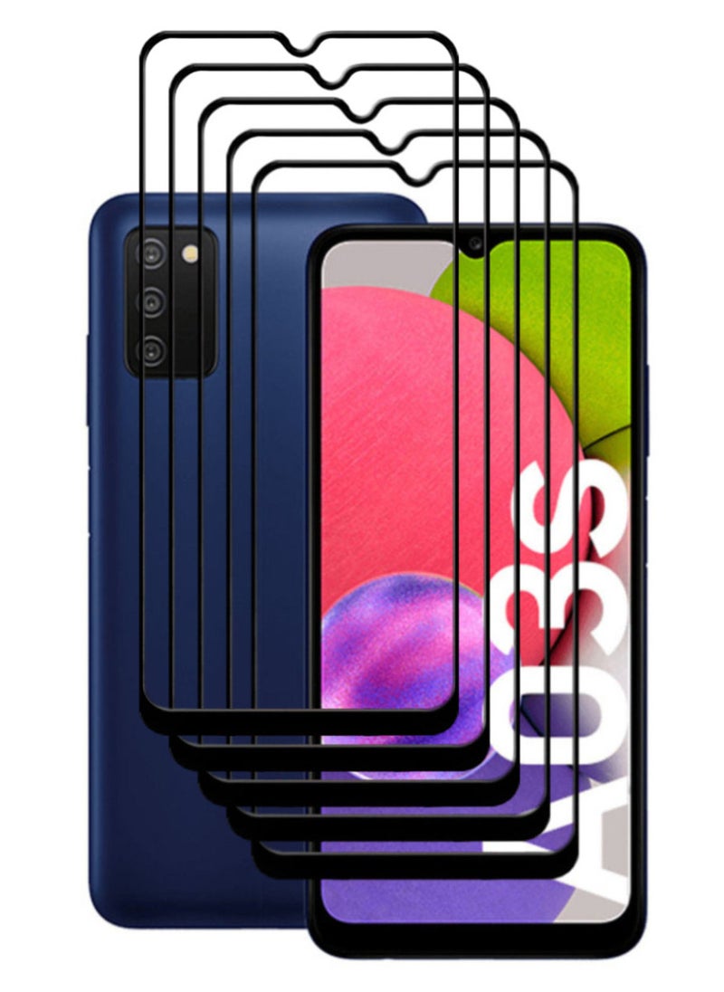 ACLIX 5 Pieces Antistatic ESD Dustproof Premium Quality High Definition Tempered Glass Screen Protector Designed For Samsung Galaxy A03s - Image 1