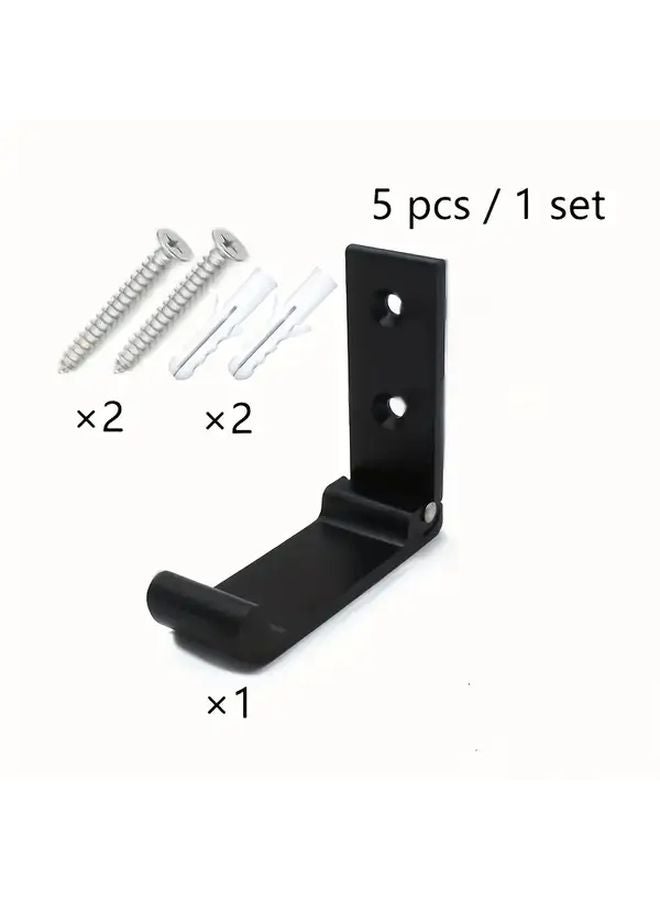 1 Set Wall Mounted Rust Proof Aluminum Folding Hangers Heavy Duty Metal - Image 1