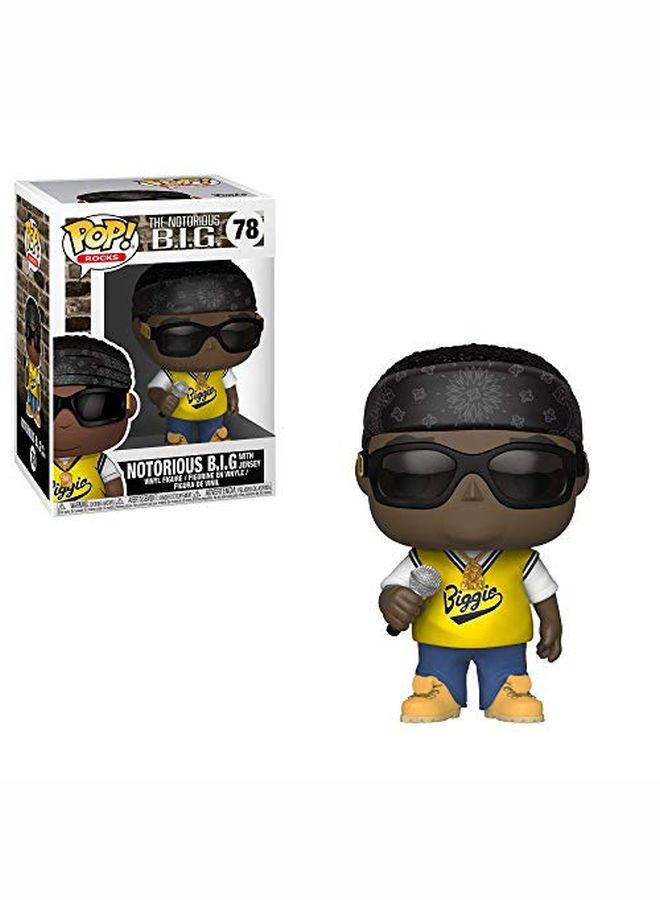 Funko Rocksmusic Notorious B.I.G. In Jersey Collectible Figure Multicolor - Image 1