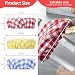 ZUAWAE Sourdough Jar Cover Reusable Sourdough Cloth Cover 3pc Handmade Cotton Cloth Covers for Sourdough Starter Jar Sourdough Bread Baking Supplies Fit Jars Mouth from 34 Inch Red Plaid - Image 4