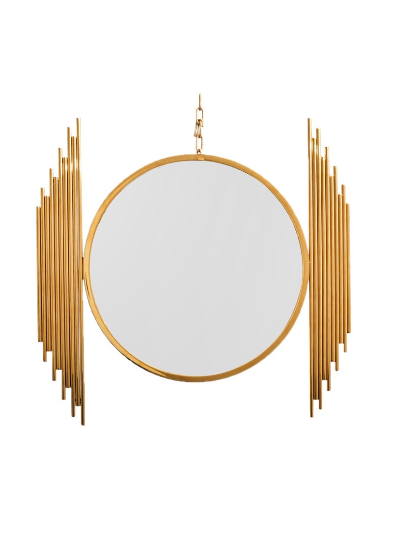 Kandil Egypt Side Pipe Mirrors Gold 80x84cm 