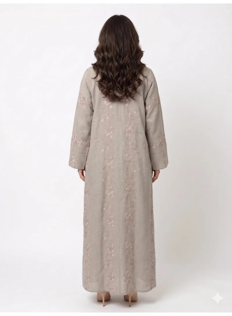 Reem Abayas Women's Embroidered Abaya with Matching Sheila