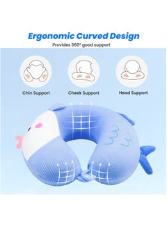 SYOSI SYOSI Cartoon Travel Pillow U-Shaped Elasticity Neck Pillow for Adults, Kids, Children, Cute Plane Pillow for Home Office Camping Travelling Sleeping  - Image 3