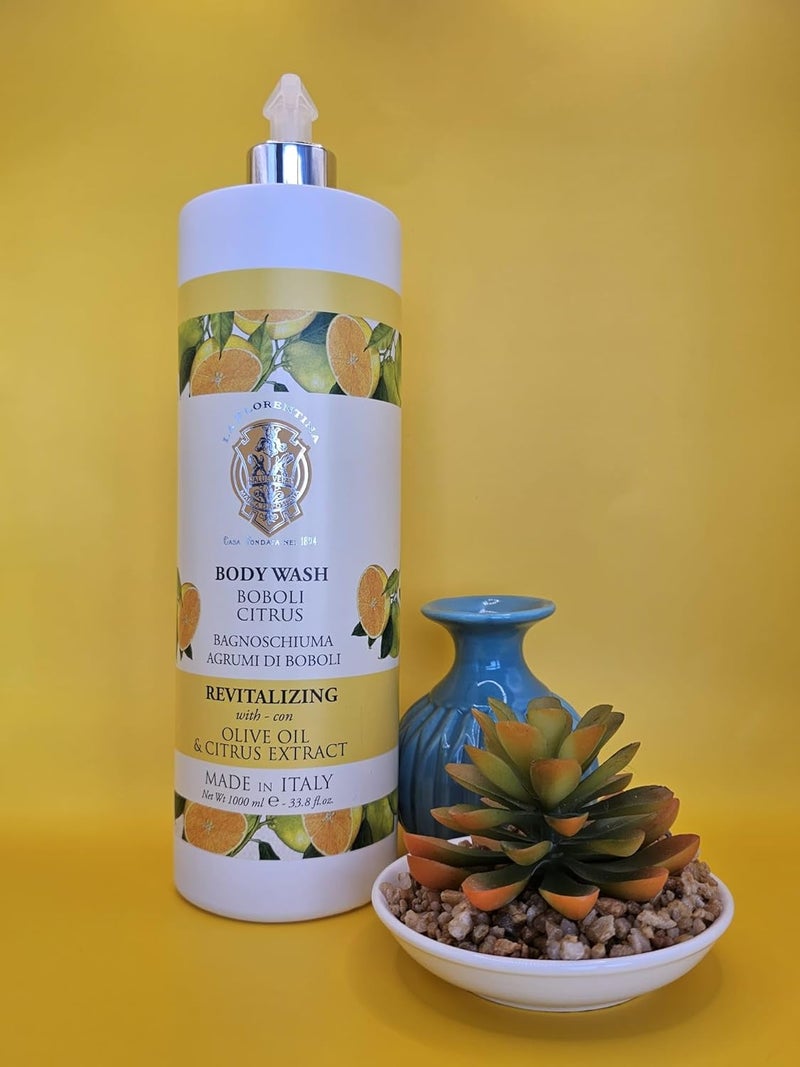 La Florentina La Agrumi Di Boboli Florentina Revitalizing Citrus Body Wash with Olive Oil Made in Italy 338 fl oz - Image 3