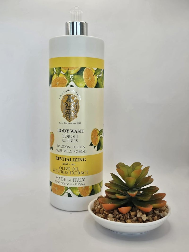 La Florentina La Agrumi Di Boboli Florentina Revitalizing Citrus Body Wash with Olive Oil Made in Italy 338 fl oz - Image 2