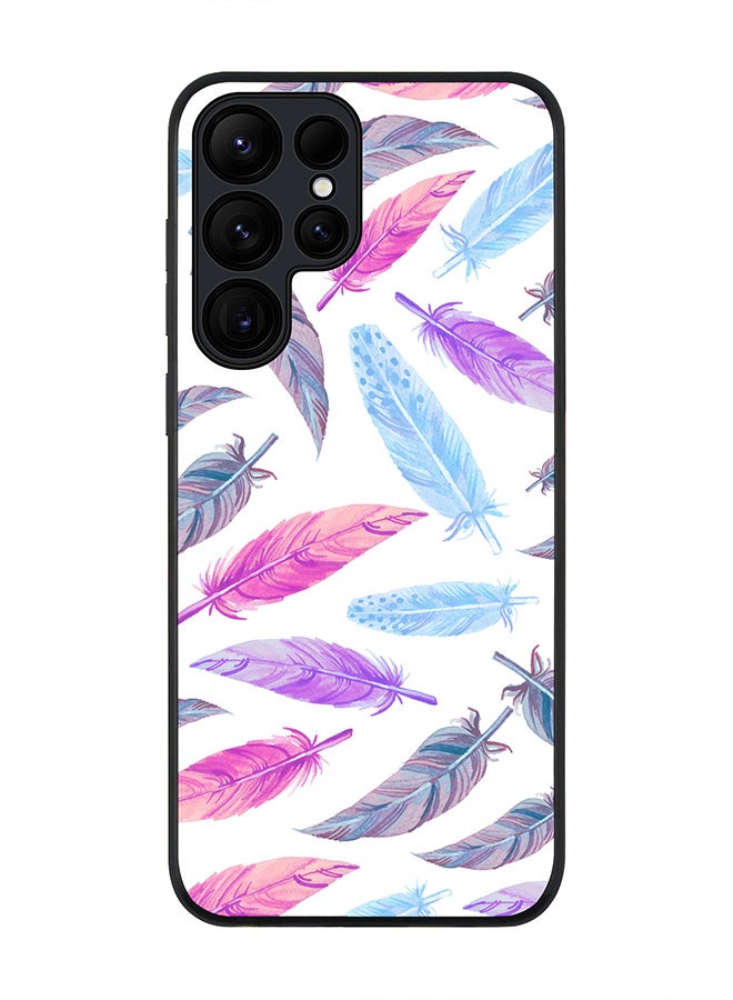 Stylizedd For Samsung Galaxy S25 Ultra 5G Case,Slim fit Camera Protection, Shockproof Thin Phone cover  - Feather Colors - Image 1