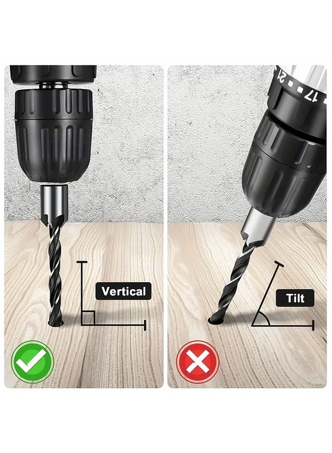 8 قطعة مجموعة مثاقب HSS من الفولاذ عالي الكربون لقمة الخوابير من 3 إلى 10 ملم للخشب والمعادن والبلاستيك - Image 5