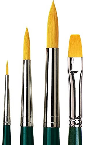 da Vinci Watercolor Series 4226 Nova Paint Brush Set, Synthetic, Multiple Sizes, 4 Brushes (Series 1570, 122) - Image 3