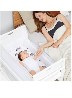 SnuzPod4 Bedside Crib - White 100 x 95 x 49 Cm Includes 3D Breathable Mattress - pzsku/Z841F8BA64994DCF63AEFZ/45/_/1674222471/eba0c954-c3c6-4b3a-a12e-3e7f880a096b