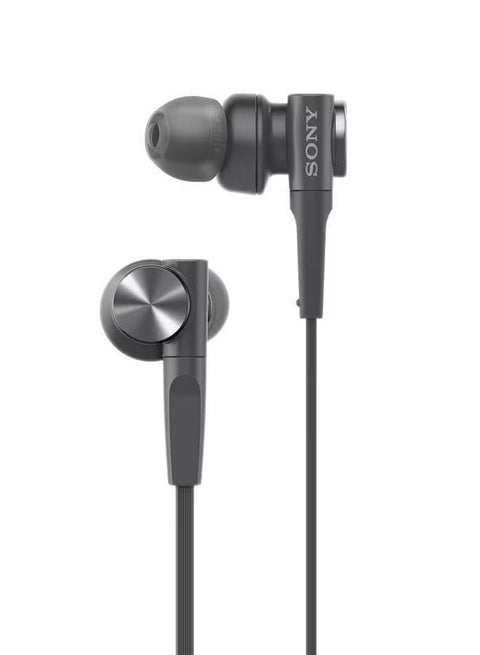 MDR-XB55AP in-ear headphones with heavy bass, universal for mobile music and calls, with remote control.