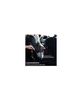 Y&D Car Handbag Holder Net Pocket Purse Organizer Front Seat Storage Driver Pouch Bag Barrier for Backseat Pet Kids Phone Cup Tissue Black  - Image 5