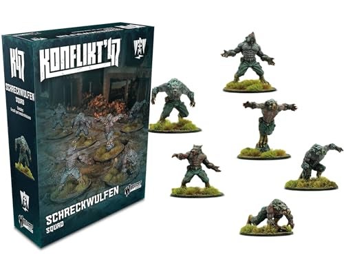 Warlord Games Schreckwulfen Squad Axis Miniatures for Konflikt 47 Highly Detailed 28mm Scale Miniatures - Image 1