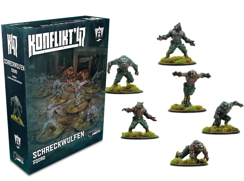 Warlord Games Schreckwulfen Squad Axis Miniatures for Konflikt 47 Highly Detailed 28mm Scale Miniatures - Image 3