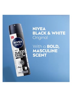 Nivea Pack Of 2 NIVEA MEN Antiperspirant Spray for Men Black And White Invisible Protection Original150ml  - Image 5