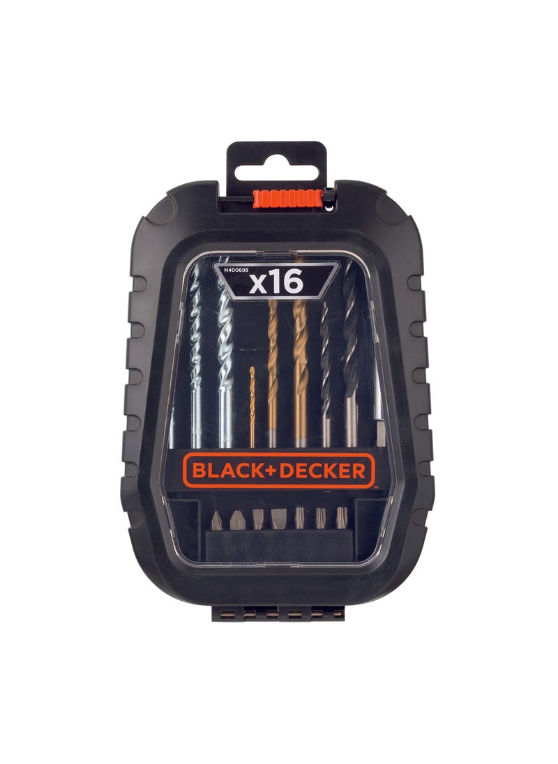 BLACK+DECKER Metal Drill Bit Set of 16  - Image 1