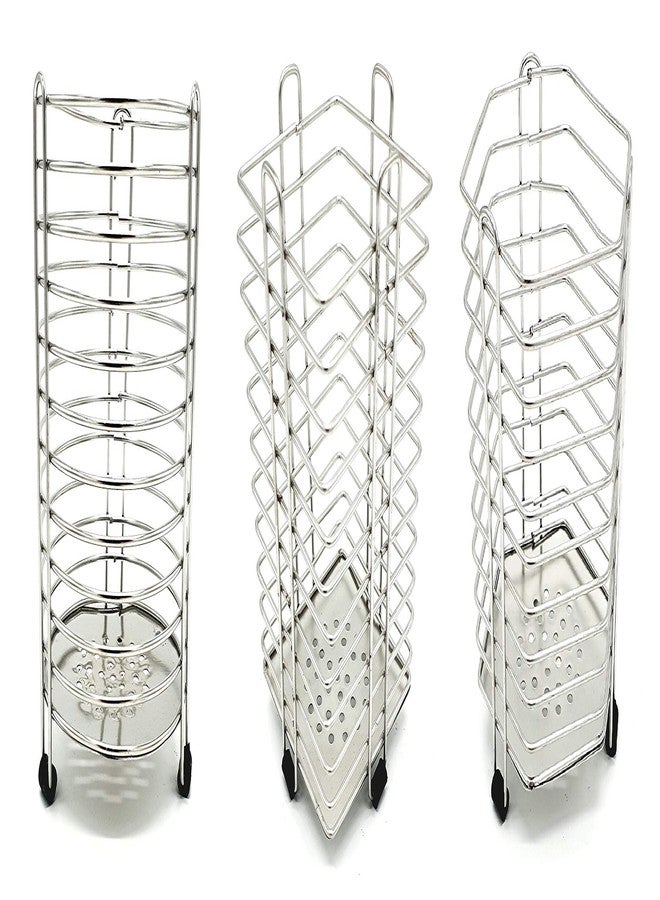 Epraiser Premium SS Sturdy ( Pack Of 3 ) Shaped Multiuse Multipurpose Spoon / Cutlery / Stationary Holder / Case / Stand - Image 1