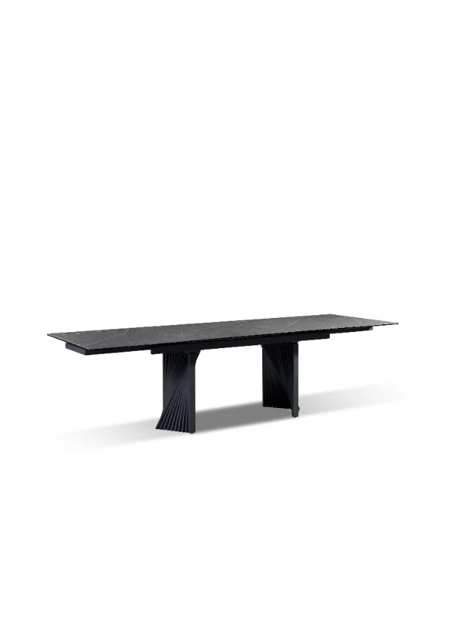 Micasa Extension High-Quality and Durable Dining Table Black 76 x 95 x 280 cm DT2064